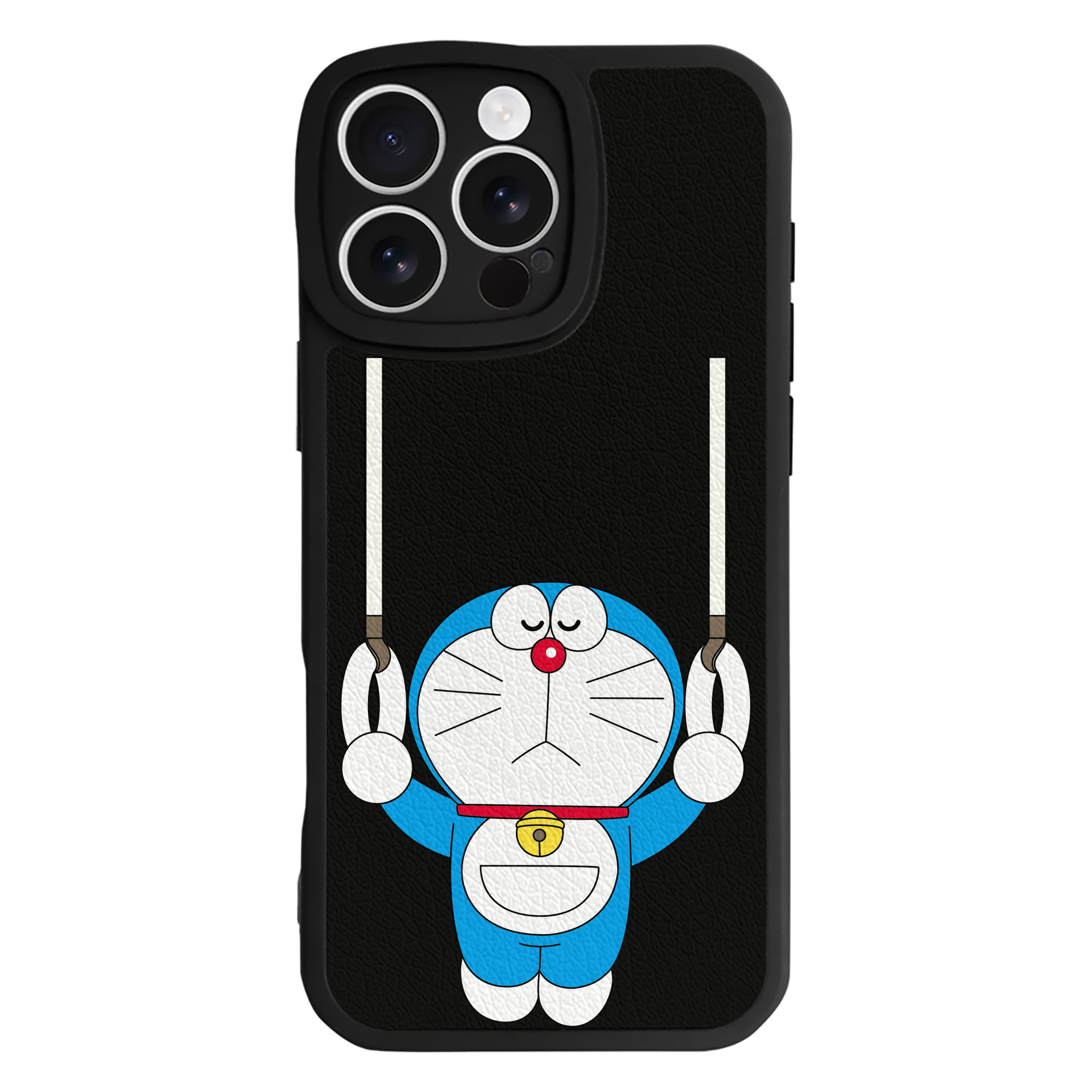 （画像用） ドラえもん Doraemon 【iPhone 16シリーズ対応】シリコンスマホケース（レザー調） 材質：シリコン